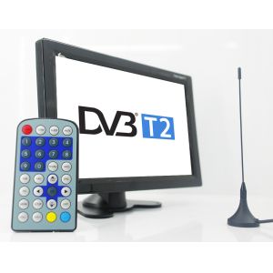 Buy cheap DVB-T29 9 inch portable DVB-T2 LCD TV monitor 2017 HD FTA Freenet H265 HEVC Codec from wholesalers