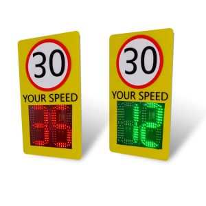 Buy cheap 150M Detection Solar LED Radar Speed Sign with Wireless Communication from wholesalers