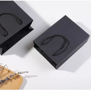 Buy cheap Handbag Kraft Paper Bag / Gift Bag Recyclable Drawstring Handle from wholesalers