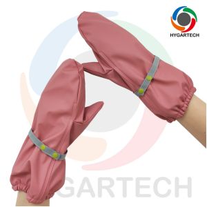 Buy cheap Warm And Unisex PU & Polyester Waterproof Windproof Lined Pink Skiing Gloves from wholesalers