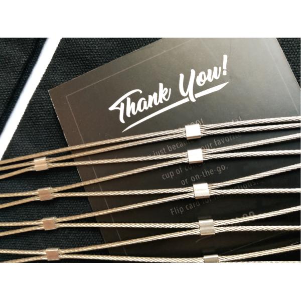 7x7 rope protective stainless steel wire rope mesh for zoo animal cages