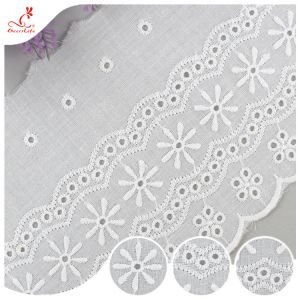Buy cheap Durable Embroidered Ribbon Trim For Wedding Curtain / White Tulle Trim from wholesalers