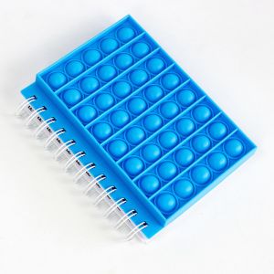 Buy cheap Custom Travelers Silicone Spiral Diary Notebook with Pop It Game Cover and Magnetism from wholesalers