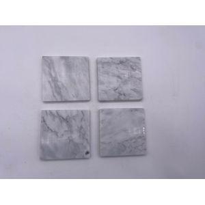 Buy cheap Eco Friendly Insulated  Plain Stone Coasters Natural Marble Moisture Resistant from wholesalers
