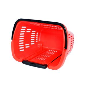 Buy cheap 34L Customized Foldable Plastic Trolley Basket With Handle For Shopping from wholesalers