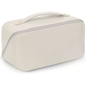 China Multifunctional Makeup Bags Waterproof Portable With Handle And Divider on sale