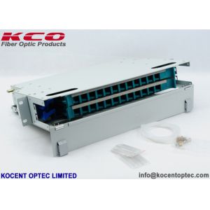 Buy cheap Steel 24 Core Fiber Optic Distribution Box with 19'' Standard and 1.0mm Thickness for FTTX Applications from wholesalers