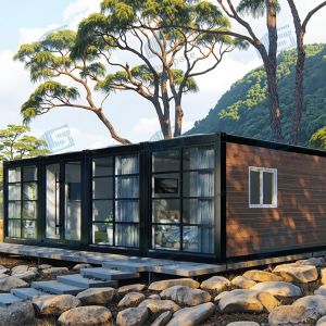 Buy cheap Ready Made 3 Bedroom Prefabricated House Prefab Modular Homes Container Tiny House With Rock Wool Isolation And Customize Layout from wholesalers