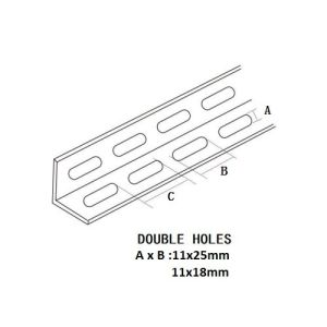 Buy cheap 41x41 Electrical Galvanized Perforated Strut Angle Channel Rail from wholesalers