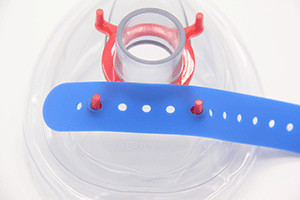 Silicone Medical Anesthesia Mask Head Strap Transparent