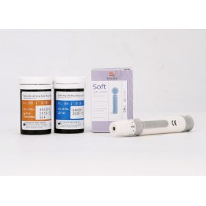 LCD Screen Blood Glucose Home Test Kit , Diabetes Monitor Kit 3 AAA Battery Safe