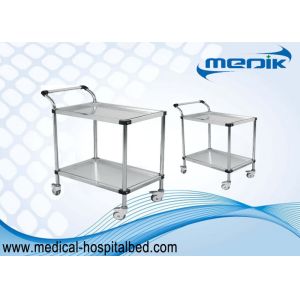 Buy cheap Detachable Double Shelves Medical Instrument Trolley With Pushing Hand from wholesalers