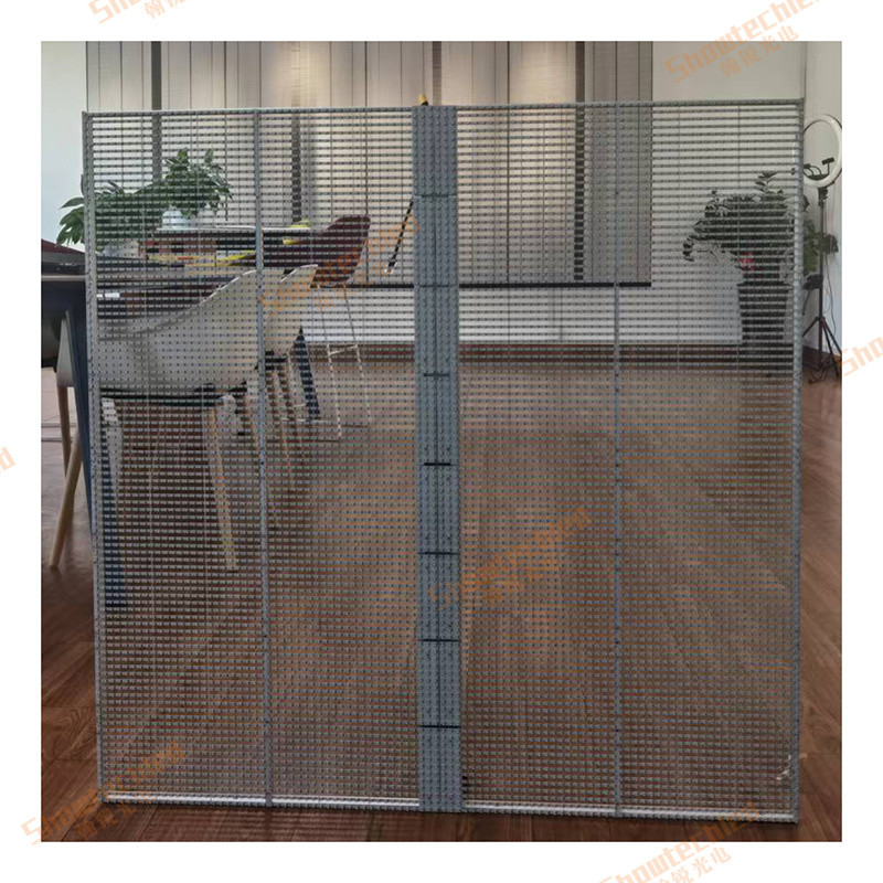 Quality P5.2 18432 Dots/M2 Transparent LED Display Screen Advertising LED Panel for sale Buy cheap P5.2 18432 Dots/M2 Transparent LED Display Screen Advertising LED Panel product
