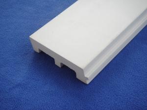 China Decorative White Plastic Skirting Board , Mothproof PVC Baseboards 126mm * 32mm on sale
