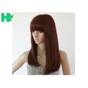 Buy cheap Glueless Net Headgear Long Straight Synthetic Wigs For Lady / Girl OEM from wholesalers
