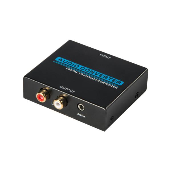 Quality Digital to Analog，  + ，3.5mm Stereo Audio，AV Signal Converter for sale
