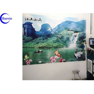 Buy cheap 30sqm/H EPSON Printhead Wall Mural Printing Machine from wholesalers