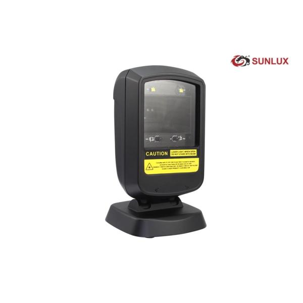 Quality Omnidirectional Ticket Barcode Scanner 2D Imager Black Shell Multiple Interfaces for sale