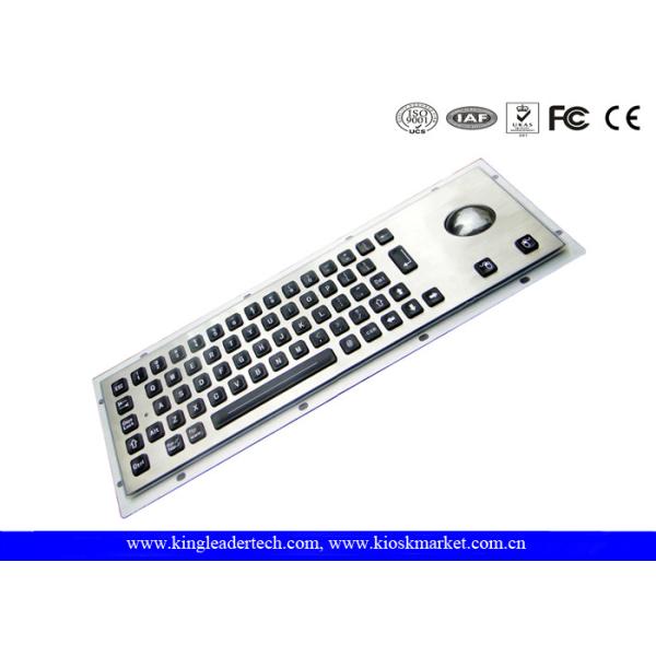 Silver Grey Illuminated Metal Keyboard Dust-Proof With 65 LED Individually-Lit