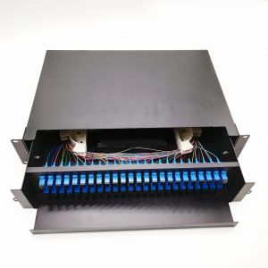 Buy cheap 24/12 Cores Sc/LC/FC/St Connector Patch Panel Optical Optic Fiber ODF Face Plate FTTH from wholesalers