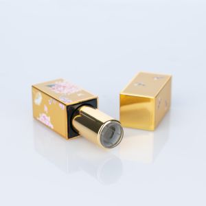 Buy cheap 3.5g ABS Yellow rectangular smooth bottle with Yellow cap for lipstick tube from wholesalers