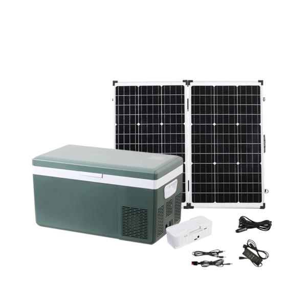 NO App-Controlled 25L Solar Car Freezer Refrigerator with Built-in Replaceable