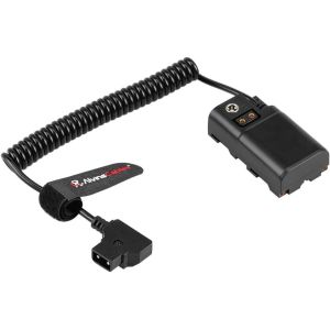 Alvin's Cables D-tap to NP-F Dummy Battery Power Cable Coiled for Atomos Ninja|