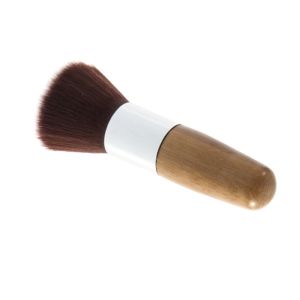 Buy cheap Shorted Flat Top Synthetic Hair Face Buffer Brush With Sliver Bamboo from wholesalers