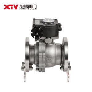 7n.M-1250n.M Net Torque High Platform Floating Ball Valve with Pneumatic