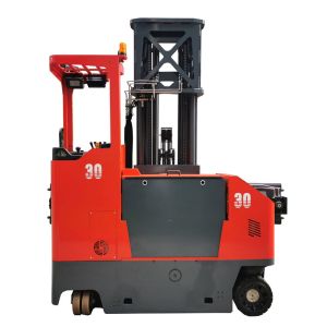 Buy cheap stand-on 4 way 3000kgn muti-directional four directional sideloader electric forklift for long material handling from wholesalers