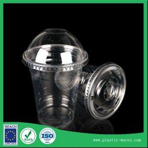 Buy cheap transparent plastic disposable cups with lids from wholesalers