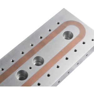 Polishing CNC Aluminum Liquid Cold Plate Heat Sink Custom Design