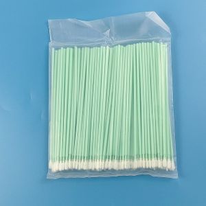 6.4'' Small Polyester Swabs Samples Accepted Double Knitted Dacron Cleaning