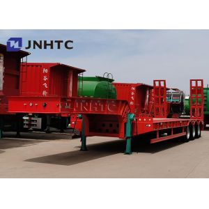 3 Axles Gooseneck Low Bed Semi Trailer Customizable