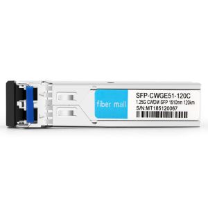 Juniper EX-SFP-GE100KCW1510 Compatible 1.25G CWDM SFP 1510nm 100km LC SMF DDM