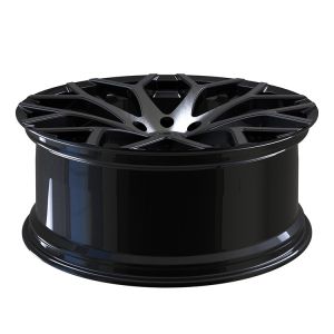 Infinite QX80 2023 Black Machined Face 22x10 1 Piece Forged Wheels