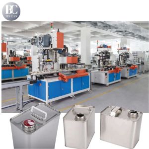 Buy cheap 30cpm Automatic Tin Can Making Machine for 1 Gallon Empty Thinner Tin from wholesalers