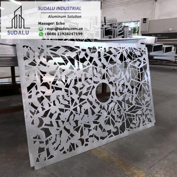 Quality SUDALU Aluminum Perforated Panel Building Decoration Customized Aluminum Laser Cutting Panel for sale