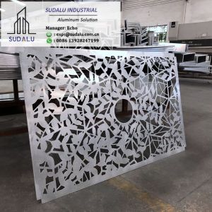 Buy cheap SUDALU Aluminum Perforated Panel Building Decoration Customized Aluminum Laser Cutting Panel from wholesalers