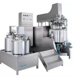 Buy cheap Stable Practical Vacuum Emulsifying Homogenizer , 220V Vacuum Homogenizer Cream Mixer from wholesalers
