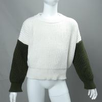 Buy cheap 100% Cotton Custom Made Sweaters Color Matching Cozy Puff Sleeve Sweater For product