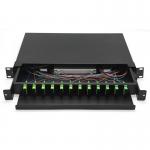 Buy cheap 1U ODF Fibre Optic Cable Termination Boxes 12 Port 24 Port 48 Port from wholesalers