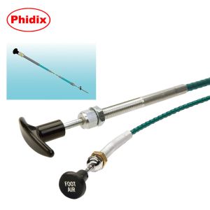 Non Lock Mechanical Control Cable Industrial Push Pull Control Heads Engine Shut