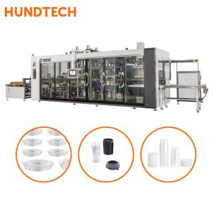 Buy cheap Restaurant Packaging Industrial Thermoforming Machine 7.5KW Servo Air Control product