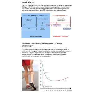 Buy cheap Portable Co2 Shock Cryotherapy Device Safe Effective Local Cryo Therapy Device for Injury Recovery and Reduce Swelling from wholesalers