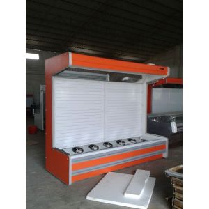 Buy cheap Fruit And Vegetable Multideck Open Chiller 3m Orange Color Remote Cooling System from wholesalers