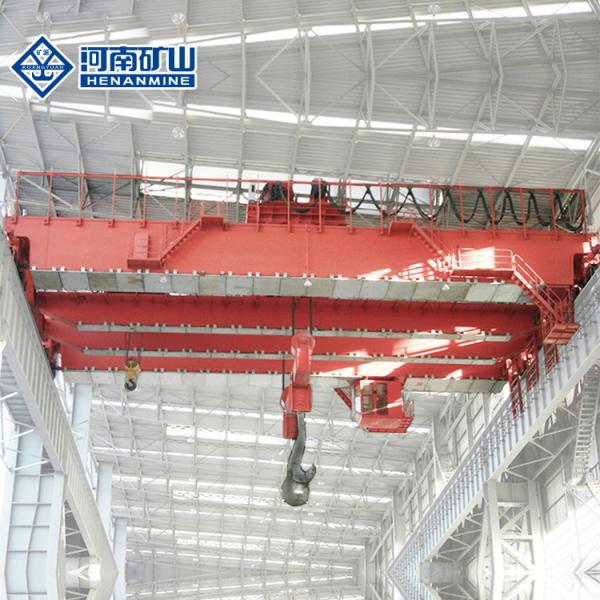 Buy cheap Heavy Capacity 75/20 with Main and Auxiliary hook Double Girder Overhead Foundry Crane Price for Warehouse Using from wholesalers