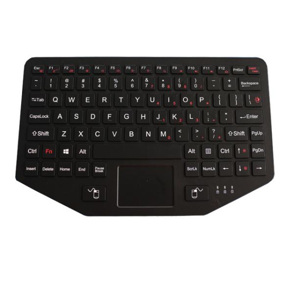 China Industrial Ruggedized Vehicle Keyboard IP65 USB PS2 Interface With Touchpad Fn Keys on sale China Industrial Ruggedized Vehicle Keyboard IP65 USB PS2 Interface With Touchpad Fn Keys on sale