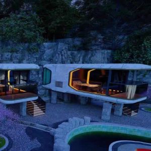 Buy cheap Space Capsule House 8 Tons with Electric Curtain No Foundation from wholesalers