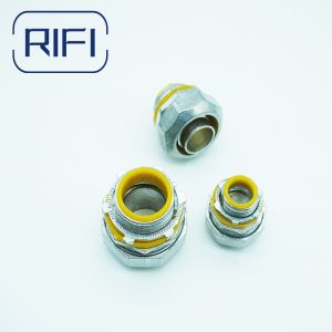 Zinc Die Cast Liquid Tight Conduit Connectror with Yellow or blue gasket